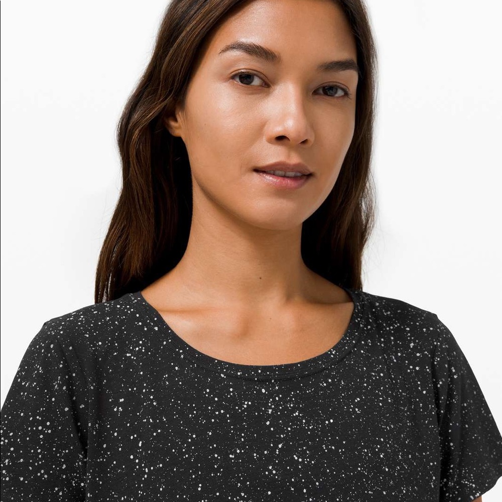 Lululemon Love Crew *Splatter - Black - Size 2